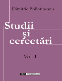 coperta carte studii si cercetari - 2 volume de dimitrie bolintineanu